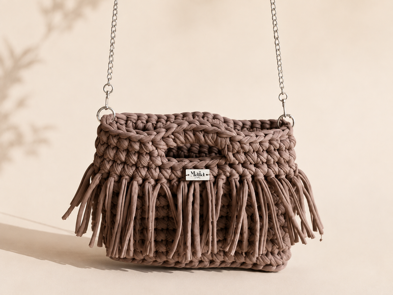 Sac Sienna – Sac à franges au crochet fait main