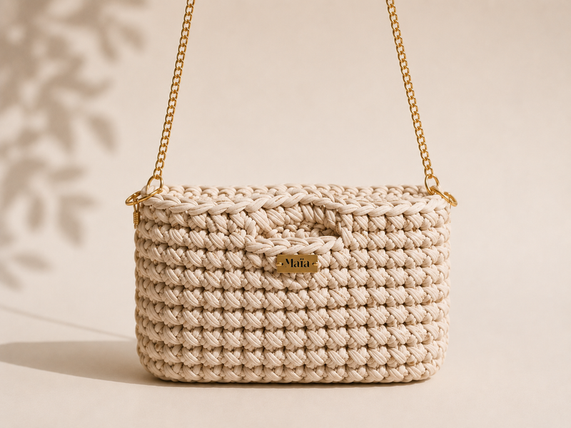 Sac Alma – Sac bandoulière au crochet fait main