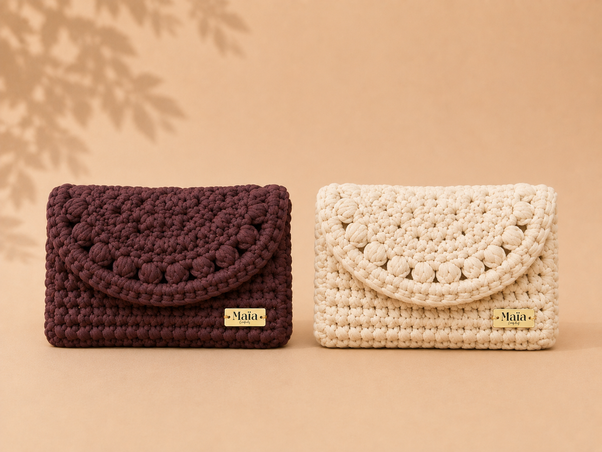 Pochette Nova - Sac au crochet fait main