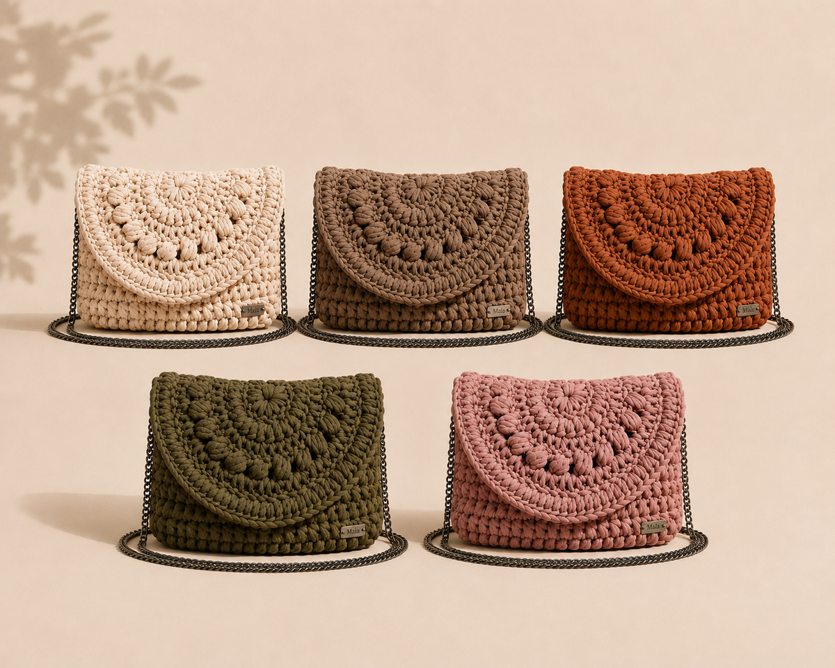 Sac Nova – Sac à rabat au crochet fait main