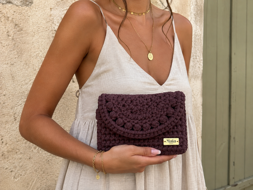 Pochette Nova - Sac au crochet fait main