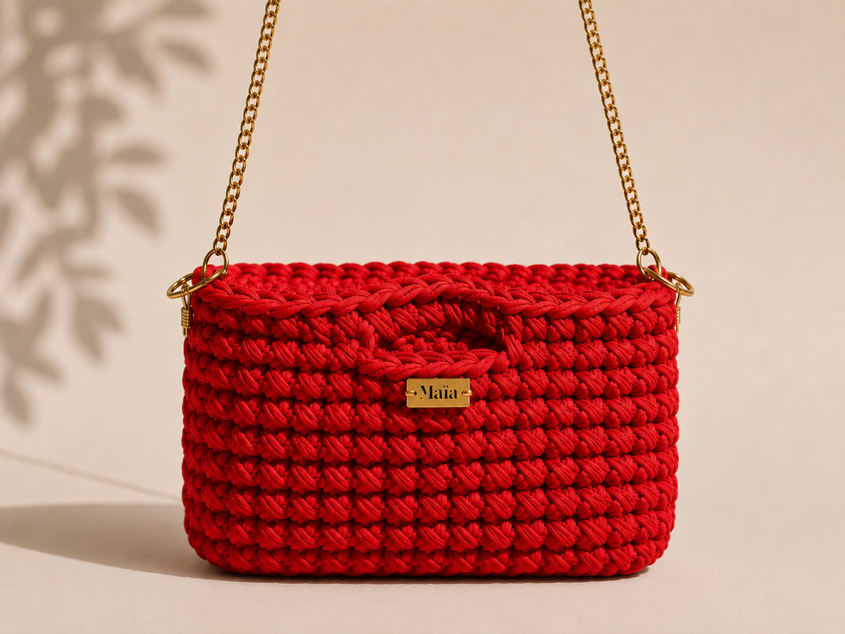 Sac Alma – Sac bandoulière au crochet fait main