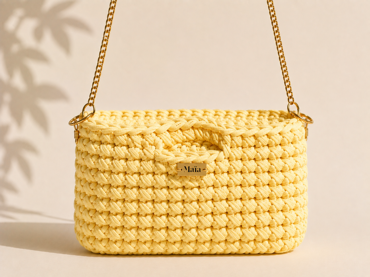 Sac Alma – Sac bandoulière au crochet fait main